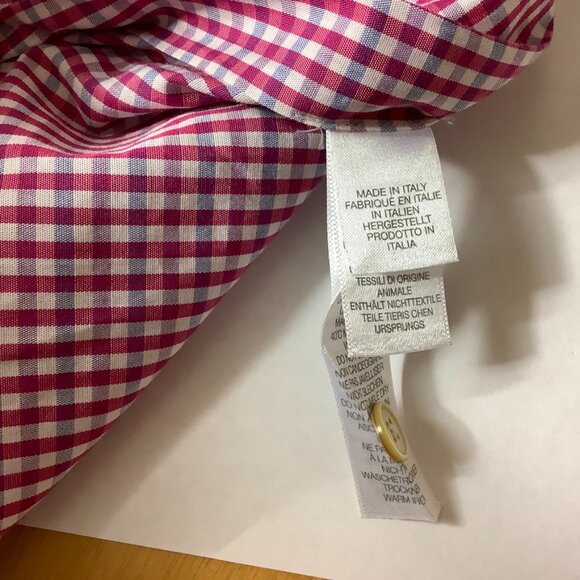 Paul Smith Red, Blue & White Check The Byard Button Front Shirt 16 1/2 42 - Picture 5 of 6